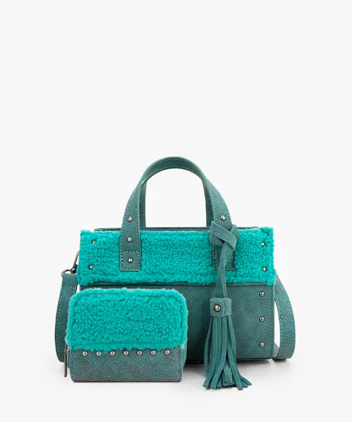 Wrangler Sherpa Tote Bag Set