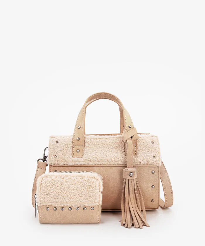 Wrangler Sherpa Tote Bag Set
