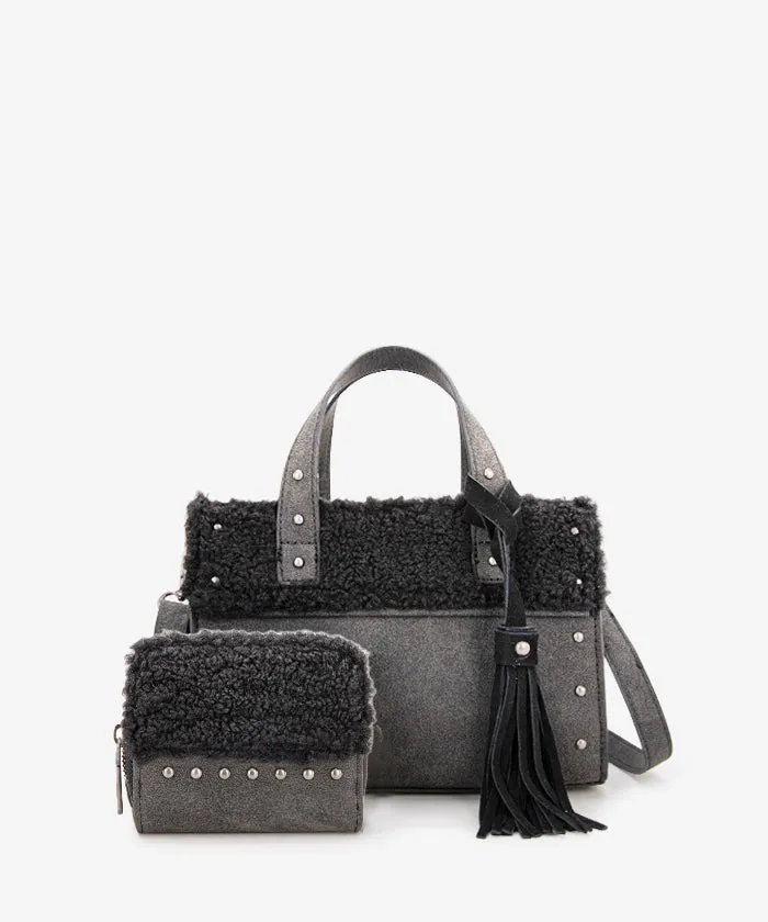 Wrangler Sherpa Tote Bag Set