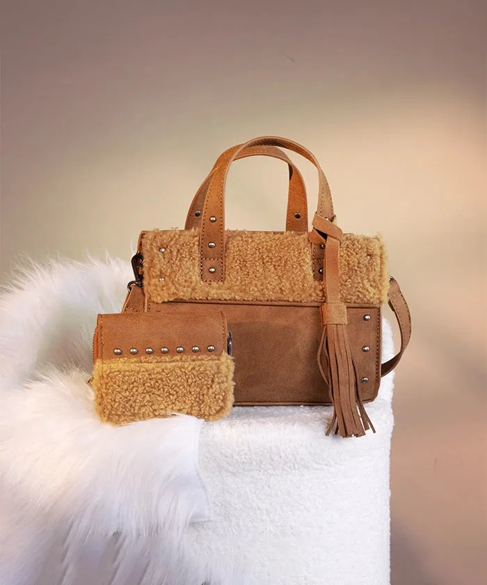 Wrangler Sherpa Tote Bag Set