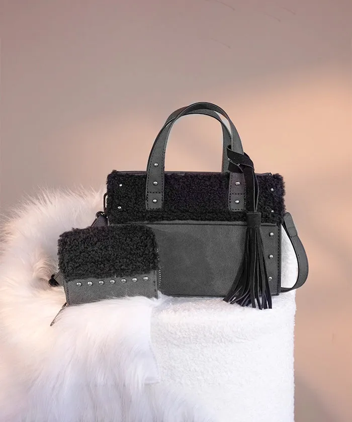 Wrangler Sherpa Tote Bag Set