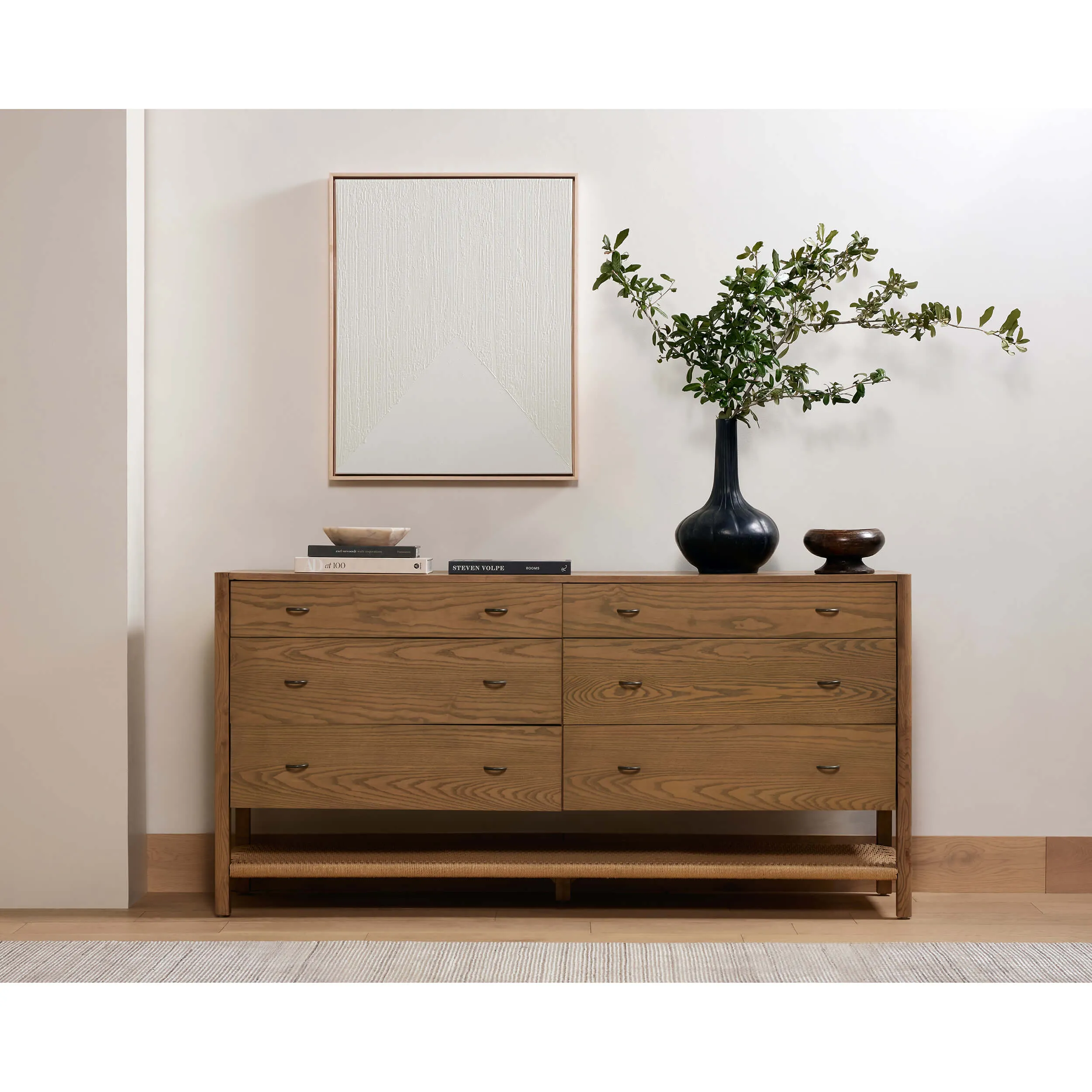 Zuma 6 Drawer Dresser, Dune Ash