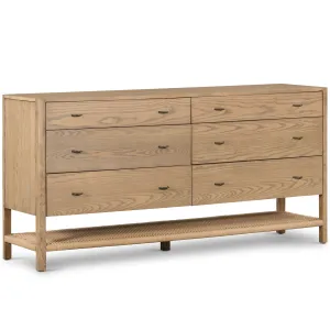 Zuma 6 Drawer Dresser, Dune Ash